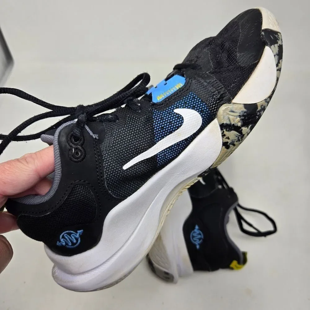 NIKE Giannis Immortality 2 Black White‎ Blue Yellow Size 5Y